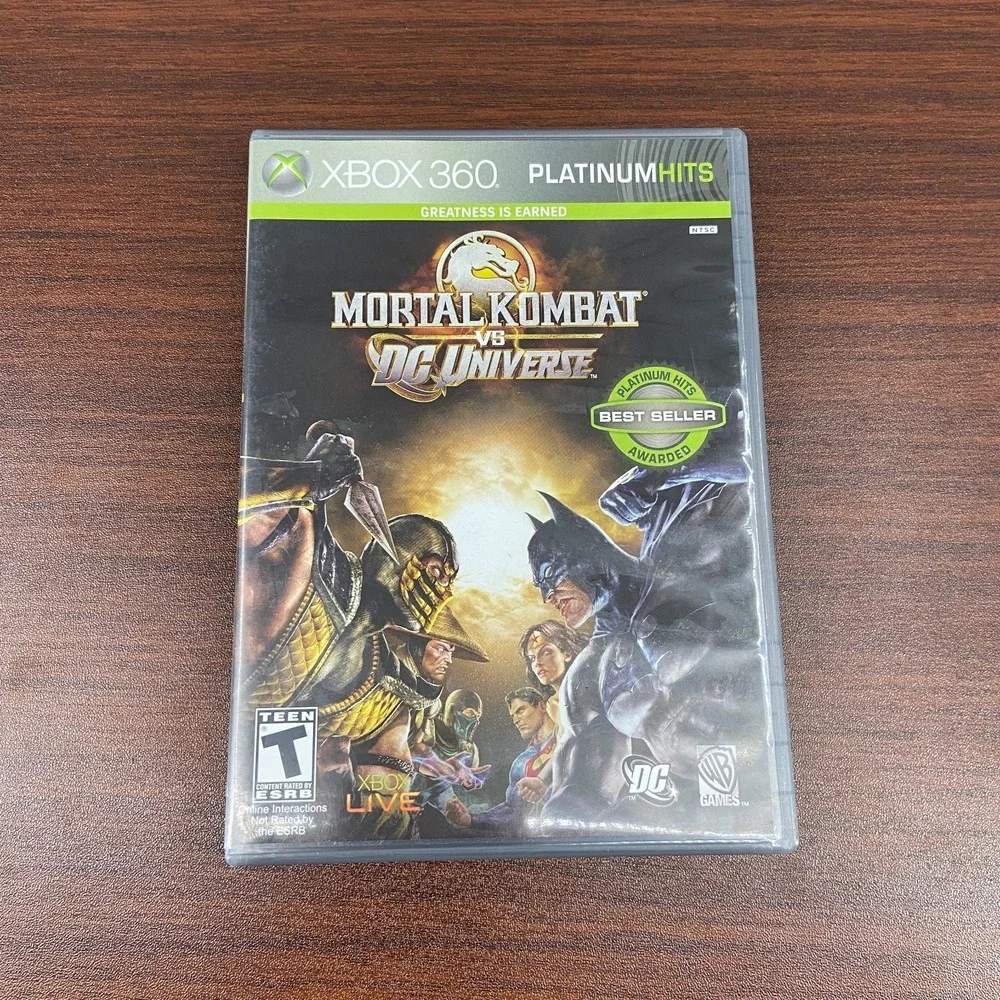 Mortal Kombat Vs DC Universe Midway 2008 Microsoft Xbox 360 Fighting Video Game